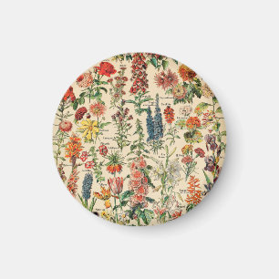 Vintage-Blumen Magnet
