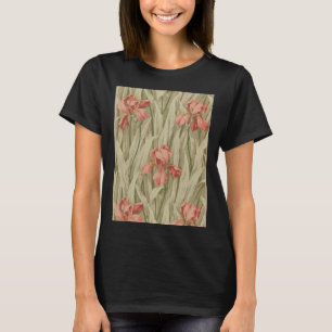 Vintage-Blumen-Malerei-Aufkleber  T-Shirt