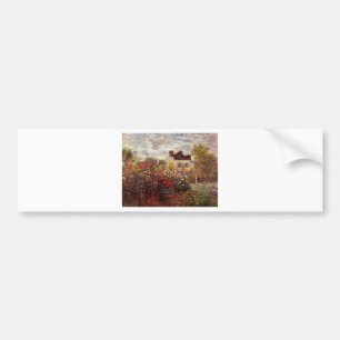 vintage-blumen-monet-s-garten-in-argenteuil-sonne autoaufkleber