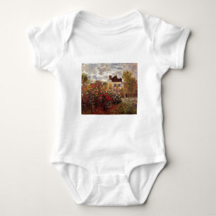 Vintage Blumen Monet-s-Garten-in-Argenteuilsonne Baby Strampler