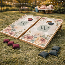 Vintage-Blumen-Monogramm 