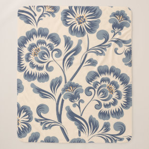 Vintage-Blumen-nahtloses Musterelement. Elegante T Sherpadecke