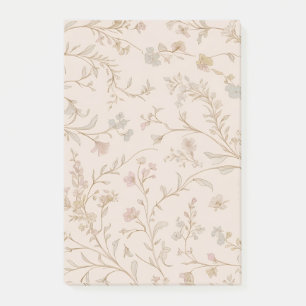 Vintage-Blumen-Notizzettel Post-it Klebezettel