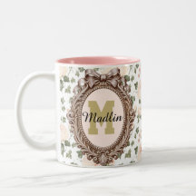 vintage Blumen personalisiert