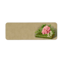 Vintage-Blumen-Pfingstrose Klassisches Buch Elegan