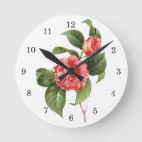 Vintage Blumen-, rosa Kamelien-Blumen durch