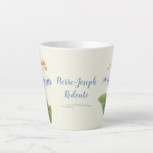 Vintage-Blumen-Schmetterling-Botanik-Illustration Milchtasse