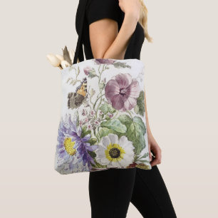 Vintage-Blumen-Schmetterlings-Kunst von William va