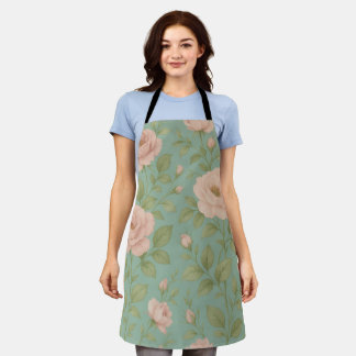 Vintage-Blumen-Schürze Schürze