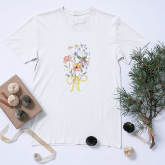Vintage-Blumen-T-Shirt T-Shirt