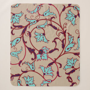 Vintage-Blumen-Texturmuster. Nahtloses Muster, Sherpadecke