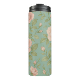 Vintage-Blumen-Thermal-Tumbler Thermosbecher