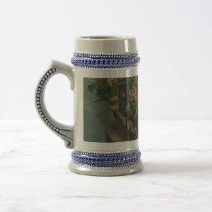 Vintage Blumen Van Gogh Stiefmütterchenkorb Bierglas