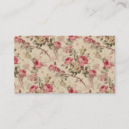 Vintage Blumen Visitenkarte