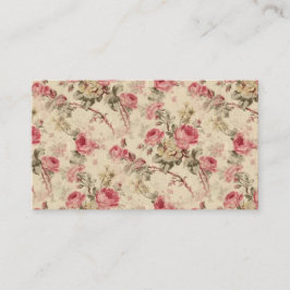 Vintage Blumen Visitenkarte
