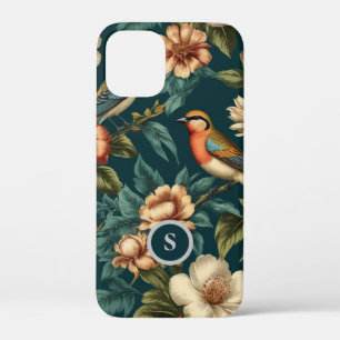 Vintage Blumen-Vögel-Monogramm iPhone / iPad-Hülle Case-Mate iPhone Hülle