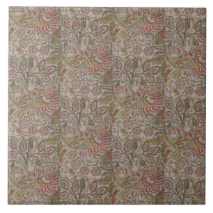 Vintage-Blumen-Vogel William Morris Taube und Rose Fliese
