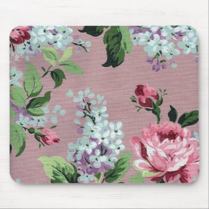 Vintage-Blumen-Wallpaper-Mauspad Mousepad