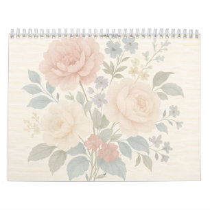 Vintage-Blumen-Wandkalender 2026 Kalender