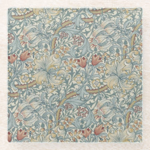 Vintage Blumen William Morris Golden Lily Glasuntersetzer
