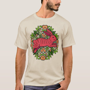 Vintage-Blumenband-Botanik-T-Shirt T-Shirt
