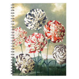 Vintage Blumenbilder Notizblock