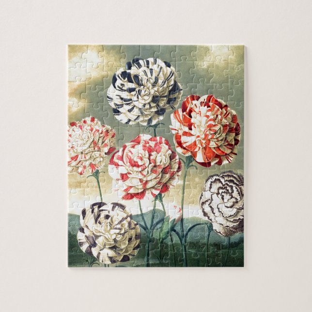 Vintage Blumenbilder Puzzle (Vertikal)