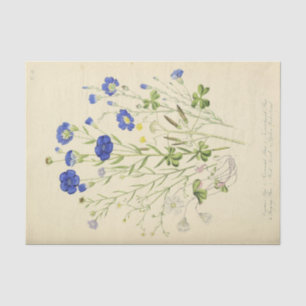Vintage Blumenblumen Ephemera Decoupage Seidenpapier