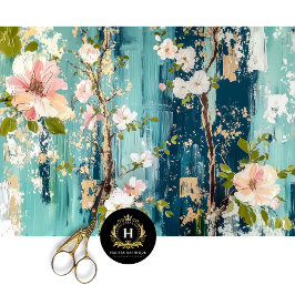 Vintage Blumendekoupage Seidenpapier