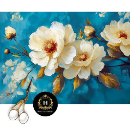 Vintage Blumendekoupage Seidenpapier