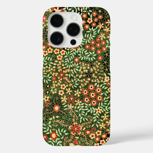 Vintage-Blumendesign Case-Mate iPhone Hülle (Rückseite)