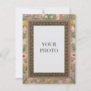 Vintage-Blumendesign Persönlich Postkarte