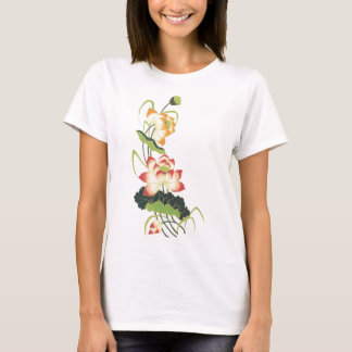 Vintage-Blumendesign T-Shirt