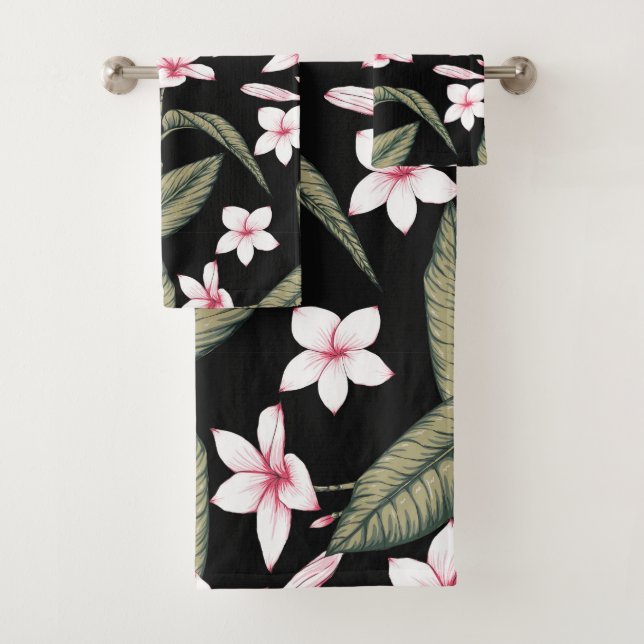 Vintage Blumenfarbe Badhandtuch Set (Insitu)