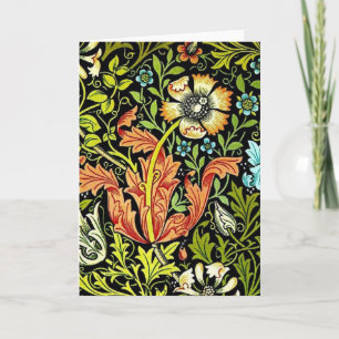 Vintage-Blumengartendesignkarte Karte