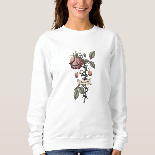 Vintage Blumengebinde Muttertagsgeschenk Botanisch Sweatshirt (Vorderseite)