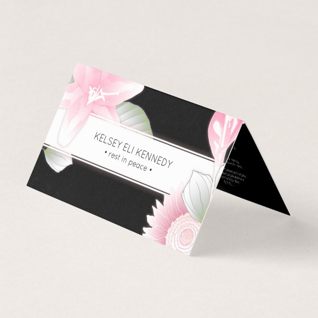 Vintage, blumengeschmückte Erholung in Ruhe (Vorderseite)