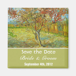 Vintage, blumengeschmückte Hochzeit. Magnet