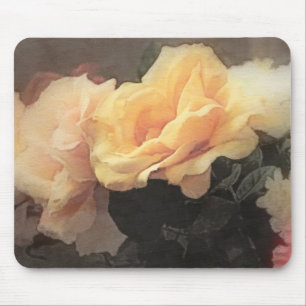 vintage Blumengestaltung Hintergrund in Pastellfar Mousepad