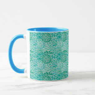 vintage Blumengestaltung Tasse