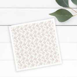 Vintage Blumenhain Liebe Coquette Babydusche Serviette