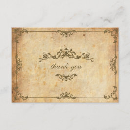 Vintage Blumenhochzeit Dankeschön-Karte Dankeskarte