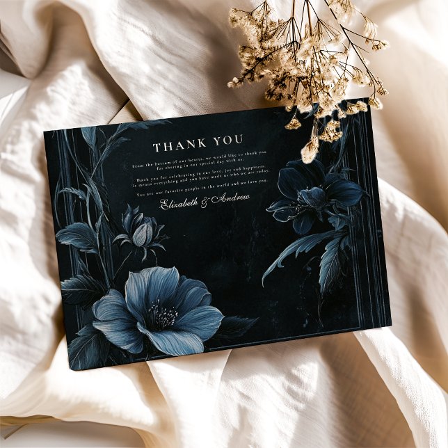 Vintage Blumenhochzeit Dankeskarte (Von Creator hochgeladen)