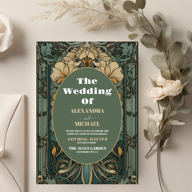 Vintage Blumenhochzeit Einladung (Von Creator hochgeladen)