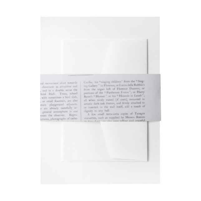 Vintage Blumenhochzeit Einladungsbanderole (Vorderseite Beispiel)