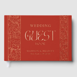 Vintage Blumenhochzeit Gästebuch