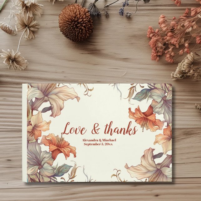 Vintage Blumenhochzeit Gästebuch (Von Creator hochgeladen)