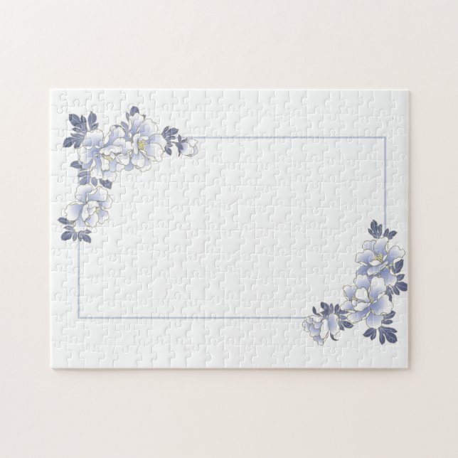 Vintage Blumenhochzeit oder Jahrestag Puzzle (Horizontal)