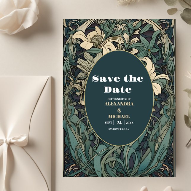 Vintage Blumenhochzeit Save The Date (Von Creator hochgeladen)