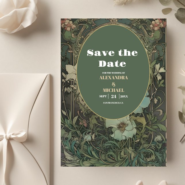 Vintage Blumenhochzeit Save The Date (Von Creator hochgeladen)